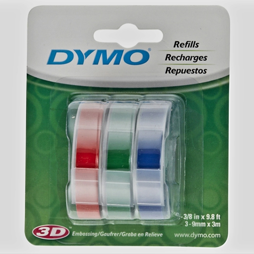 Dymo Embossing Variety Tape 3 PK